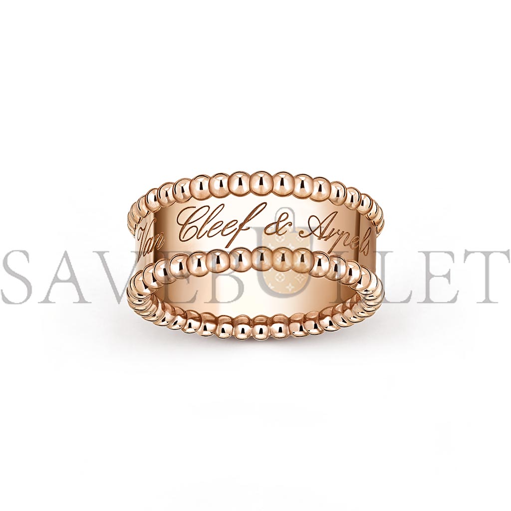 VAN CLEEF ARPELS PERLÉE SIGNATURE RING - ROSE GOLD VCARN32400 VAN CLEEF ARPELS PERLÉE SIGNATURE RING - ROSE GOLD VCARN32400